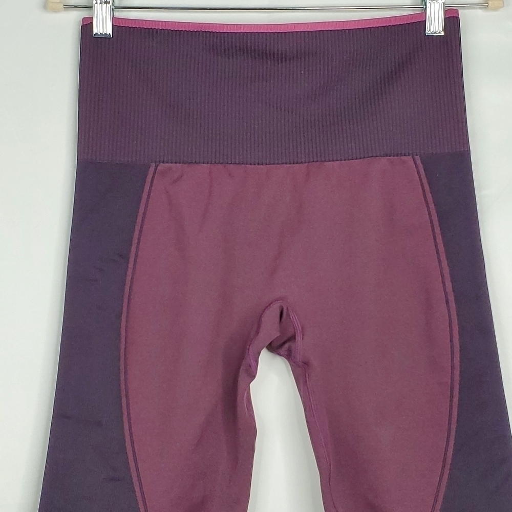 ThirdLove Flex Seamless Compression Leggings Size L Power Purple Exercise Tights - Picture 2 of 13